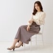 クチュールブローチ(Couture Brooch)の【キレイめコーデ・通勤にも】サイドリボンデザインフレアスカート14