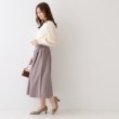 クチュールブローチ(Couture Brooch)の【キレイめコーデ・通勤にも】サイドリボンデザインフレアスカート8