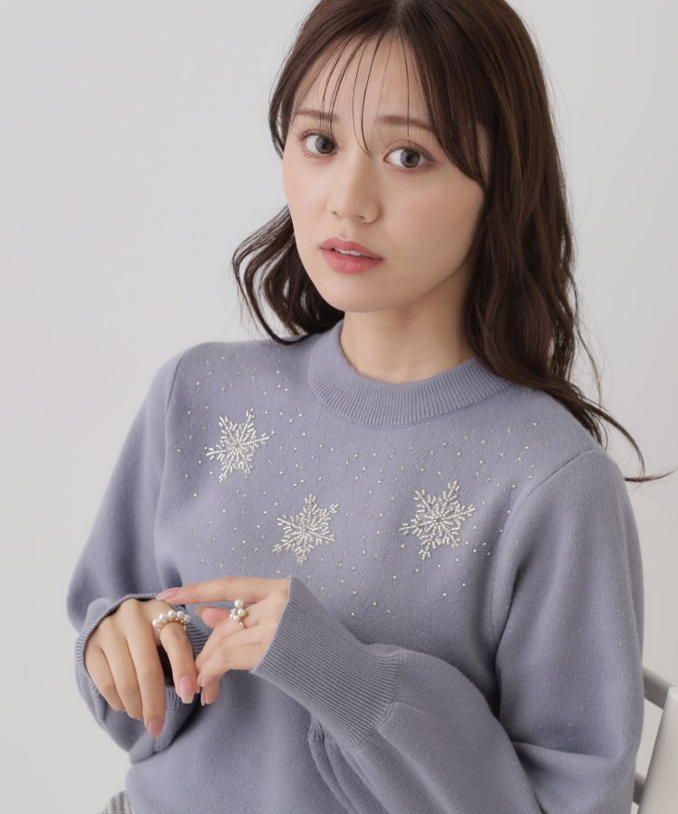 クチュールブローチ(Couture Brooch)の【冬の映えニット】ルネージュエンブロニット29