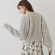 クチュールブローチ(Couture Brooch)のリボンボタン起毛カーディガン7