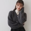 クチュールブローチ(Couture Brooch)のリボンボタン起毛カーディガン16
