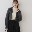 クチュールブローチ(Couture Brooch)のリボンボタン起毛カーディガン17
