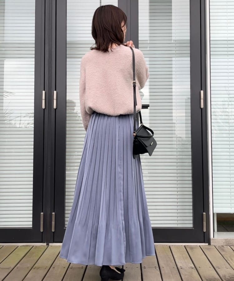 クチュールブローチ(Couture Brooch)の【きらきら感でオトナ可愛い】スパンコールフェザー前後2WAYニット46