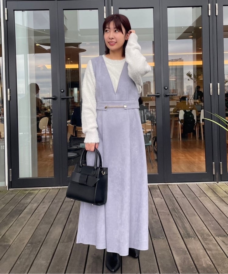 クチュールブローチ(Couture Brooch)の【きらきら感でオトナ可愛い】スパンコールフェザー前後2WAYニット17