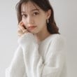 クチュールブローチ(Couture Brooch)の【きらきら感でオトナ可愛い】スパンコールフェザー前後2WAYニット11