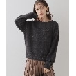 クチュールブローチ(Couture Brooch)の【きらきら感でオトナ可愛い】スパンコールフェザー前後2WAYニット24