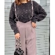 クチュールブローチ(Couture Brooch)の【きらきら感でオトナ可愛い】スパンコールフェザー前後2WAYニット35