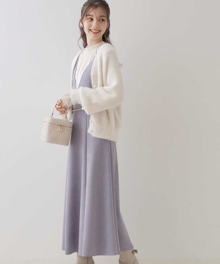 クチュールブローチ(Couture Brooch)の【大人レディな華やぎジャンスカ】スエード調ダンボールデザインジャンスカ39