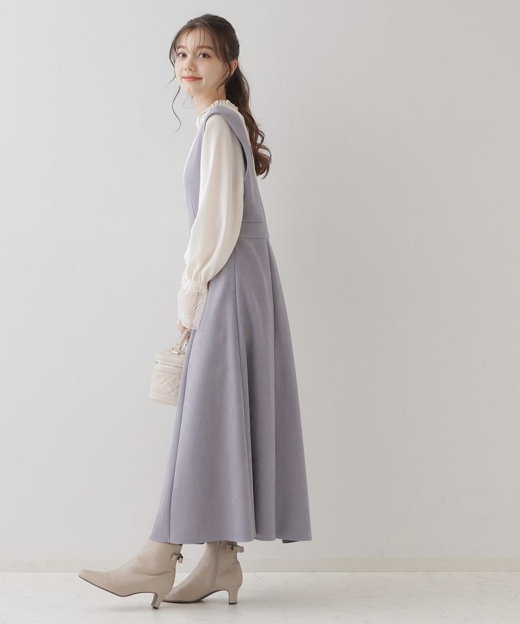 クチュールブローチ(Couture Brooch)の【大人レディな華やぎジャンスカ】スエード調ダンボールデザインジャンスカ32