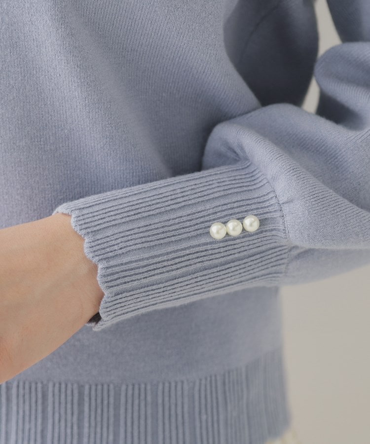 クチュールブローチ(Couture Brooch)の【プチプラ・もちもちな肌触り】スカラリブデザインパフニット72
