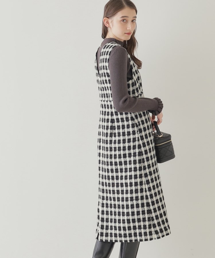 クチュールブローチ(Couture Brooch)の【オトナ女子のキレイめジャンスカ】モールチェックツイードジャンスカ6