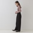 クチュールブローチ(Couture Brooch)の【華奢見せが叶う】サス付き裏起毛ジョーゼットワイドパンツ4