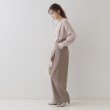 クチュールブローチ(Couture Brooch)の【華奢見せが叶う】サス付き裏起毛ジョーゼットワイドパンツ17