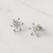 クチュールブローチ(Couture Brooch)の雪の結晶モチーフピアス シルバー(006)