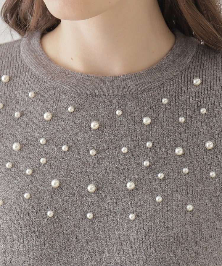 クチュールブローチ(Couture Brooch)の【顔まわりが華やか】パール調デコニット64