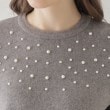クチュールブローチ(Couture Brooch)の【顔まわりが華やか】パール調デコニット64