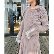 クチュールブローチ(Couture Brooch)の【優雅なレディワンピース】袖裾レースデザインニットワンピース51