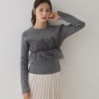 クチュールブローチ(Couture Brooch)の【オトナ仕上げのワントーンチュールニット】チュールドッキングリブニット29