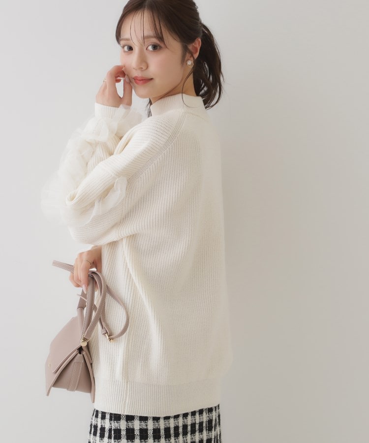 クチュールブローチ(Couture Brooch)のチュールフリル片畦ニット4