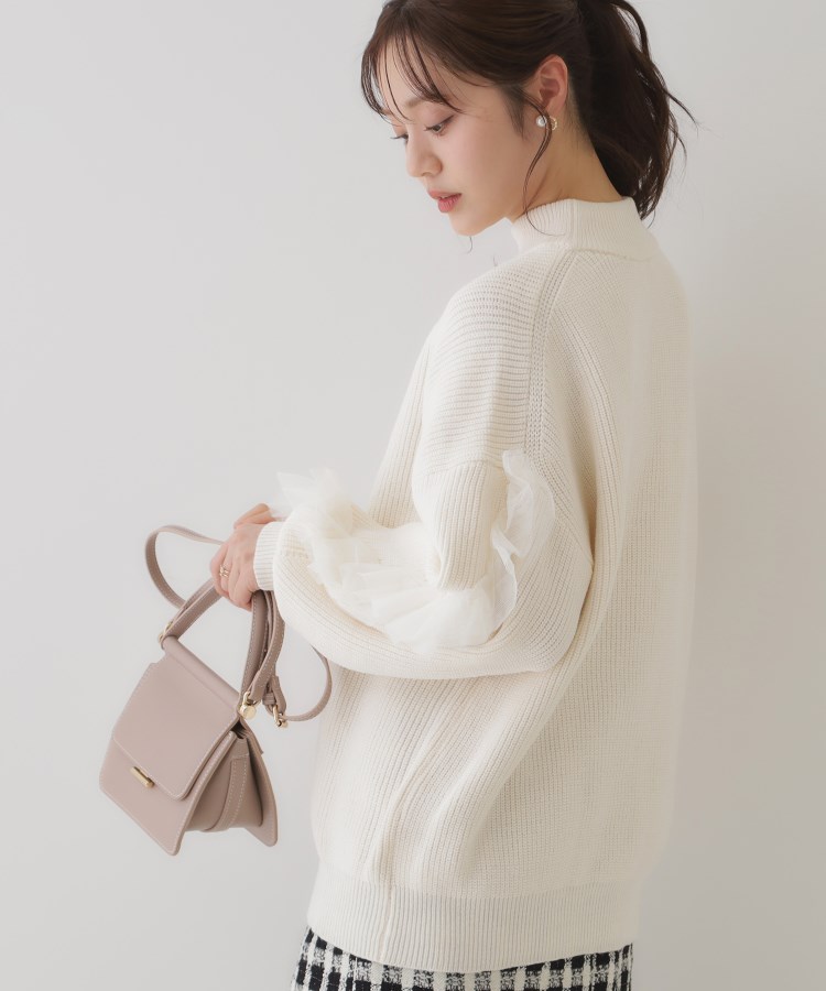クチュールブローチ(Couture Brooch)のチュールフリル片畦ニット5