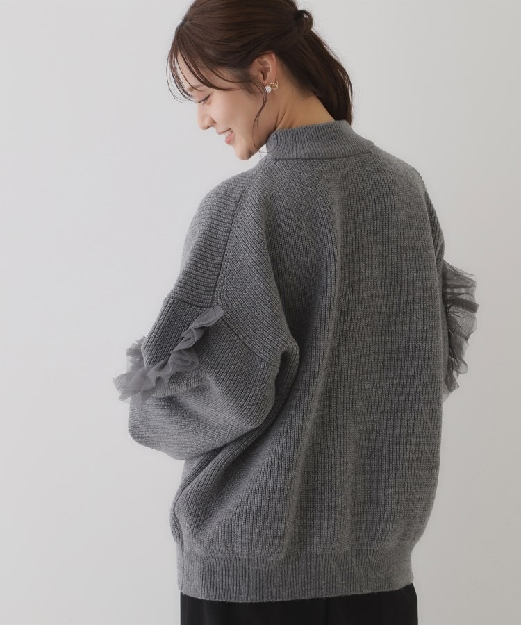 クチュールブローチ(Couture Brooch)のチュールフリル片畦ニット11