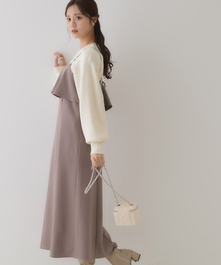 クチュールブローチ(Couture Brooch)の【スッキリ華奢みえが叶う】フレアデザインキャミワンピース6
