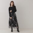 クチュールブローチ(Couture Brooch)の【上品な揺れ感・オトナ可愛いプリント】チェックチュールスカート1
