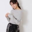 クチュールブローチ(Couture Brooch)のラメ混オフショルニットプルオーバー2