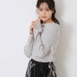 クチュールブローチ(Couture Brooch)のラメ混オフショルニットプルオーバー3
