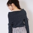 クチュールブローチ(Couture Brooch)のラメ混オフショルニットプルオーバー16