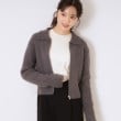 クチュールブローチ(Couture Brooch)の衿付きZIPカーディガン19