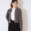 クチュールブローチ(Couture Brooch)の衿付きZIPカーディガン21