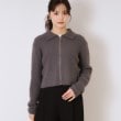 クチュールブローチ(Couture Brooch)の衿付きZIPカーディガン29