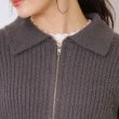 クチュールブローチ(Couture Brooch)の衿付きZIPカーディガン32