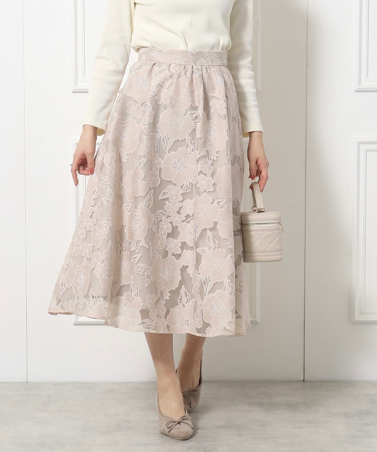 2024春新作】オパールフラワースカート（ミモレスカート） | Couture