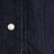 クチュールブローチ(Couture Brooch)のパール調釦ノーカラーデニムジャケット32