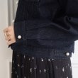 クチュールブローチ(Couture Brooch)のパール調釦ノーカラーデニムジャケット38