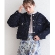 クチュールブローチ(Couture Brooch)のパール調釦ノーカラーデニムジャケット22