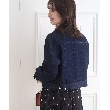 クチュールブローチ(Couture Brooch)のパール調釦ノーカラーデニムジャケット22