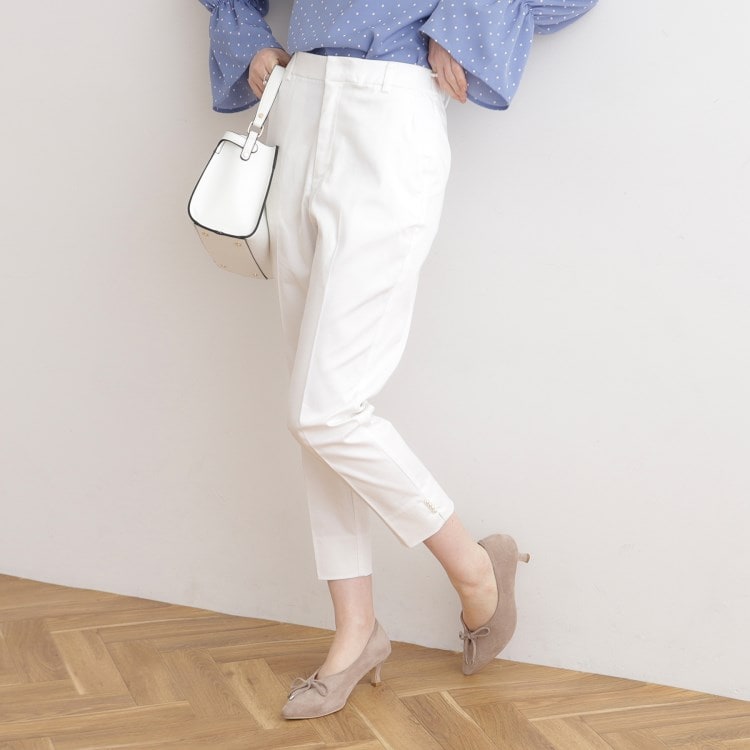 クチュールブローチ(Couture Brooch)のパール調ポイントサテストパンツ 6～9分丈パンツ