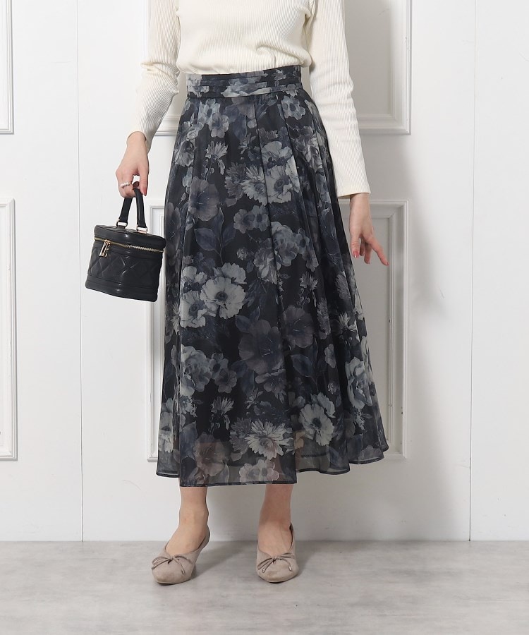 クチュールブローチ(Couture Brooch)の【上品華やかな着映えスカート】スプリングオーガンフルールスカート5