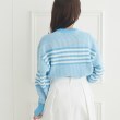 クチュールブローチ(Couture Brooch)のランダムボーダークルーネックニット3