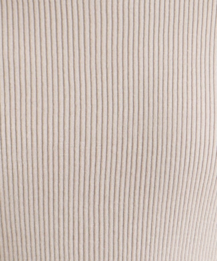 クチュールブローチ(Couture Brooch)の配色ライン透かしフレアー袖リブニット16
