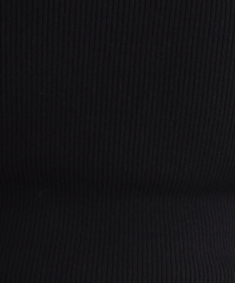 クチュールブローチ(Couture Brooch)の配色ライン透かしフレアー袖リブニット7