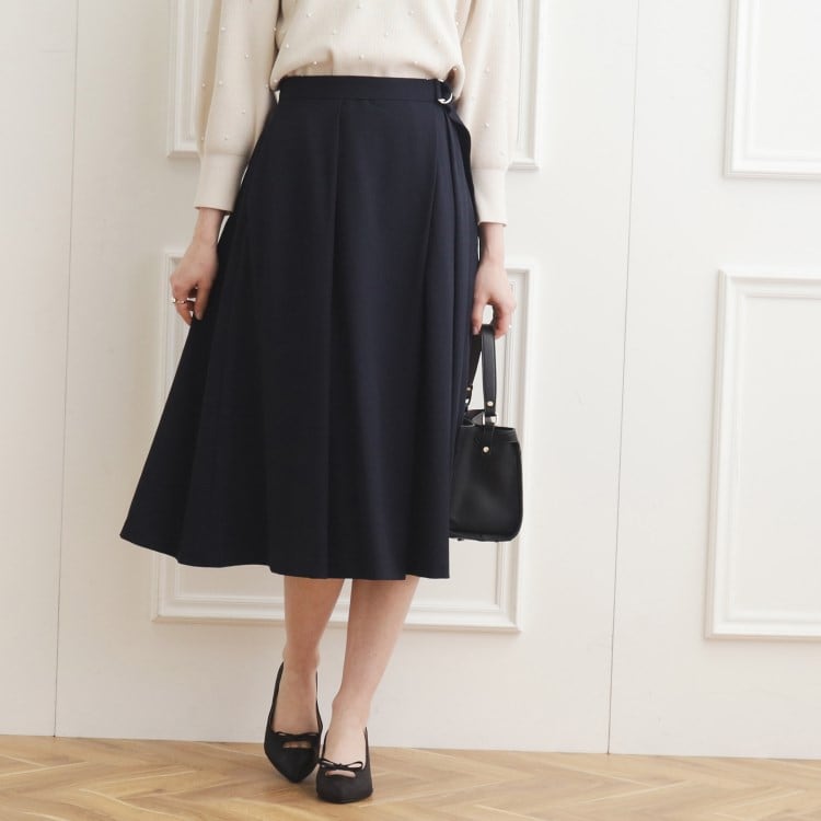 クチュールブローチ(Couture Brooch)のブリエツイルラップ風スカート ミモレスカート
