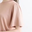 クチュールブローチ(Couture Brooch)の【接触冷感/UV/洗える】バックパール調デザイン 袖フレアニット58