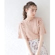 クチュールブローチ(Couture Brooch)の【接触冷感/UV/洗える】バックパール調デザイン 袖フレアニット30