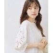 クチュールブローチ(Couture Brooch)の新色追加【接触冷感／UV／洗える】マーガレットエンブロドルマンカットソー54