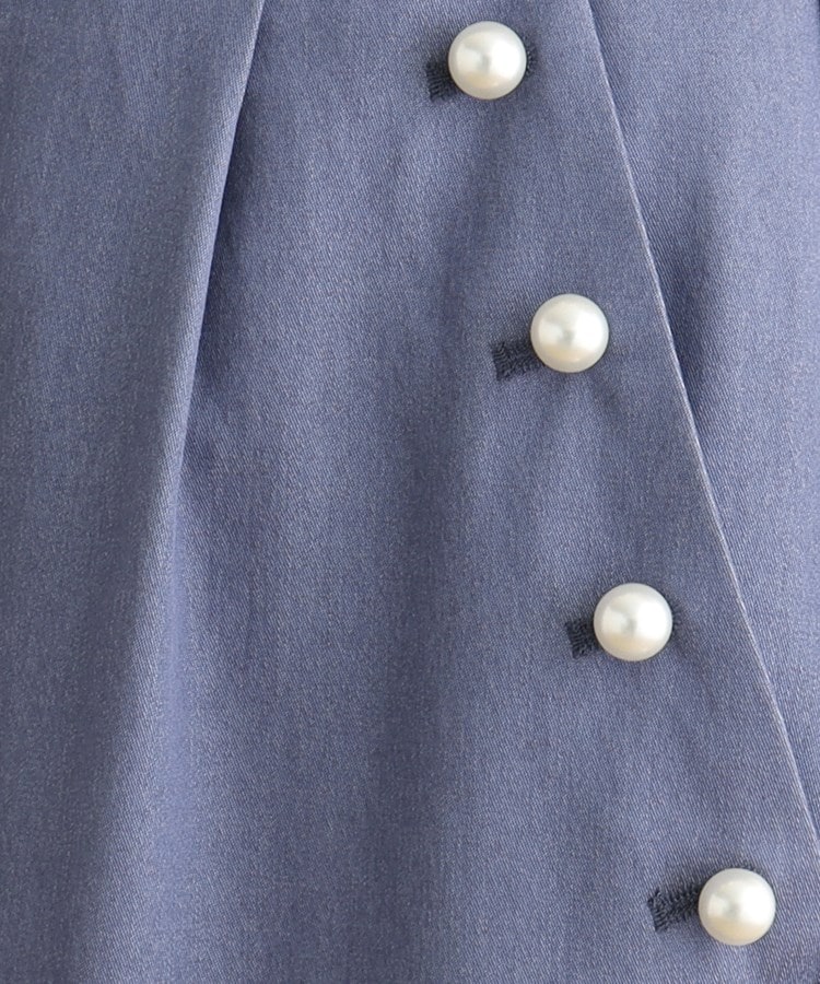 クチュールブローチ(Couture Brooch)の【洗える】パール調釦シャンブレーデニムライクパンツ18