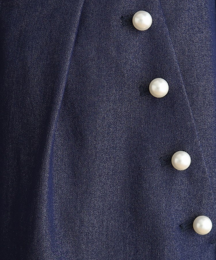 クチュールブローチ(Couture Brooch)の【洗える】パール調釦シャンブレーデニムライクパンツ19